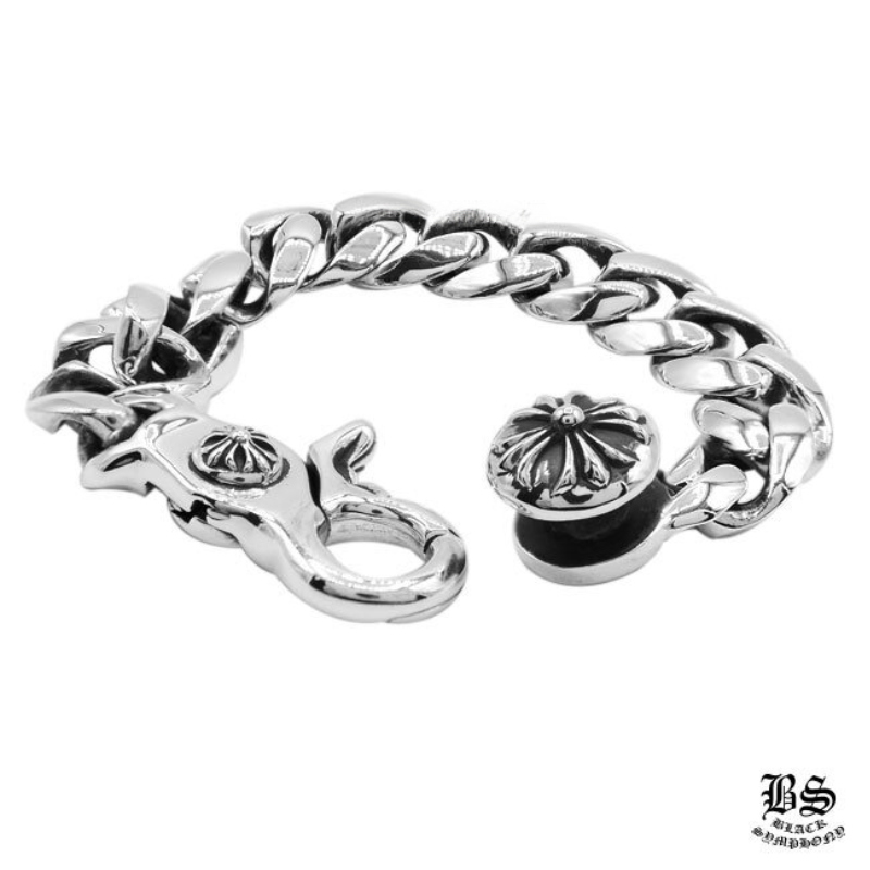 Chrome Heartsクロムハーツ クラシックチェーン クリップ ブレスレット