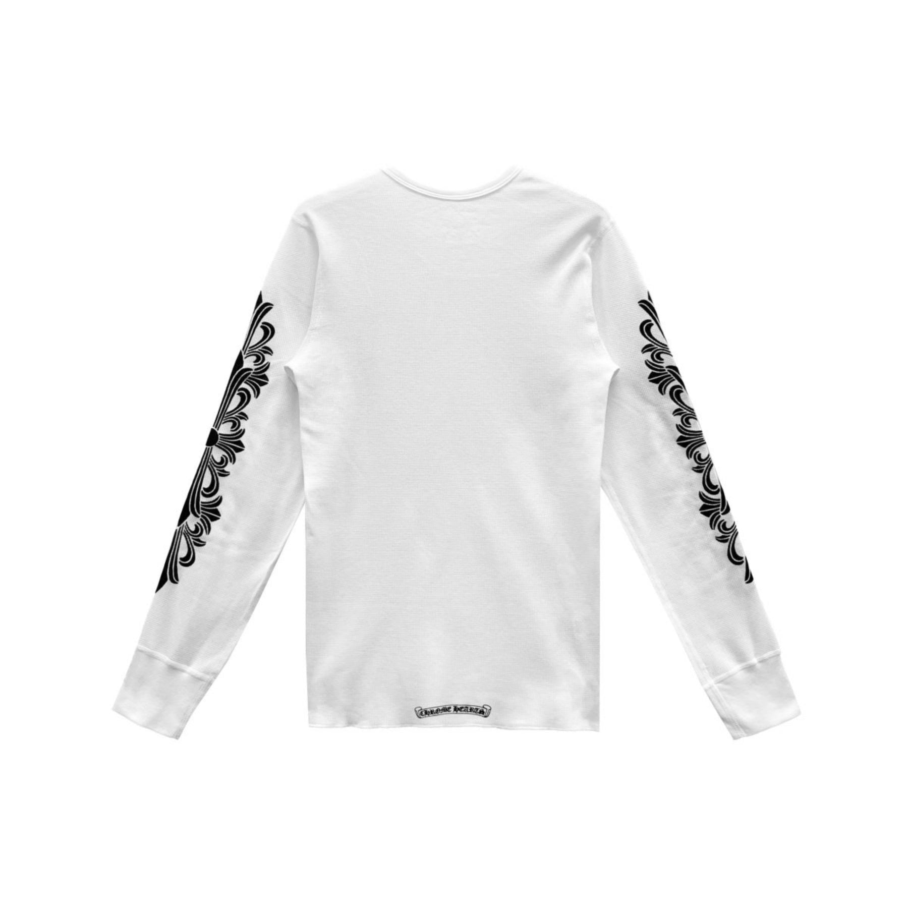 クロムハーツ ホースシュー柄のフローラルスリーブワッフルサーマルTシャツ Sweatshirt 103　