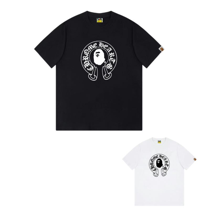 Chrome Hearts Tシャツ黒&白 H0135