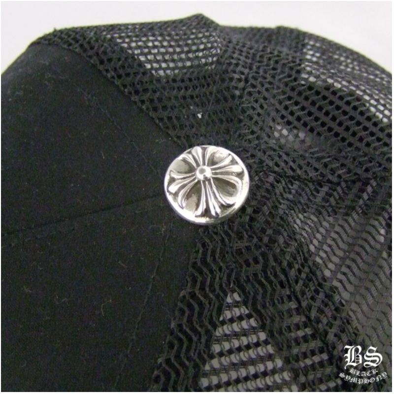 Chrome Heartsクロムハーツ 3セメタリーキャップ ブラック ホワイト帽子Chrome Hearts