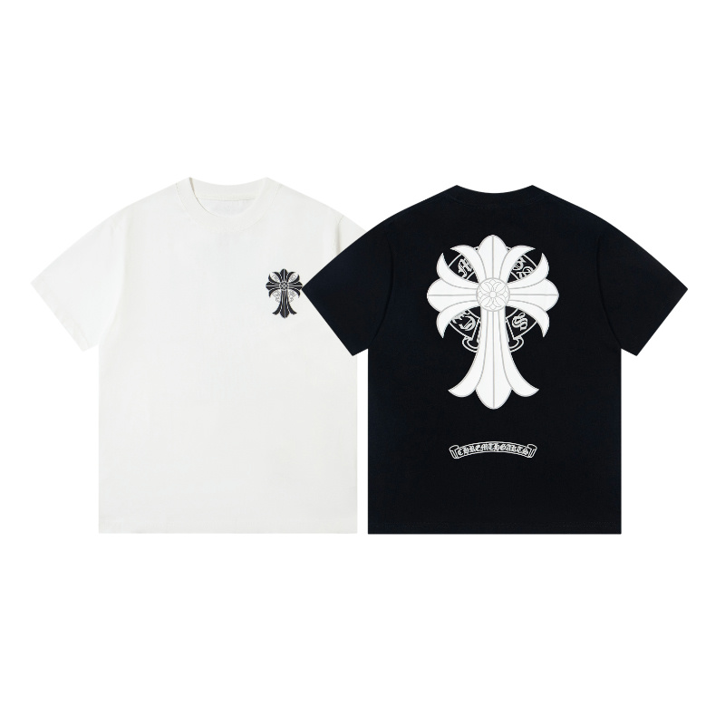 Chrome Hearts Tシャツ黒&白  綿100%  zH0179