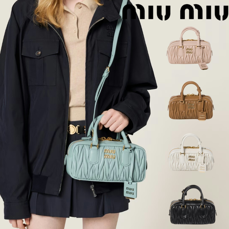 【MIU MIU】アルカディ マテラッセレザー バッグ  レギュラー レギュラー