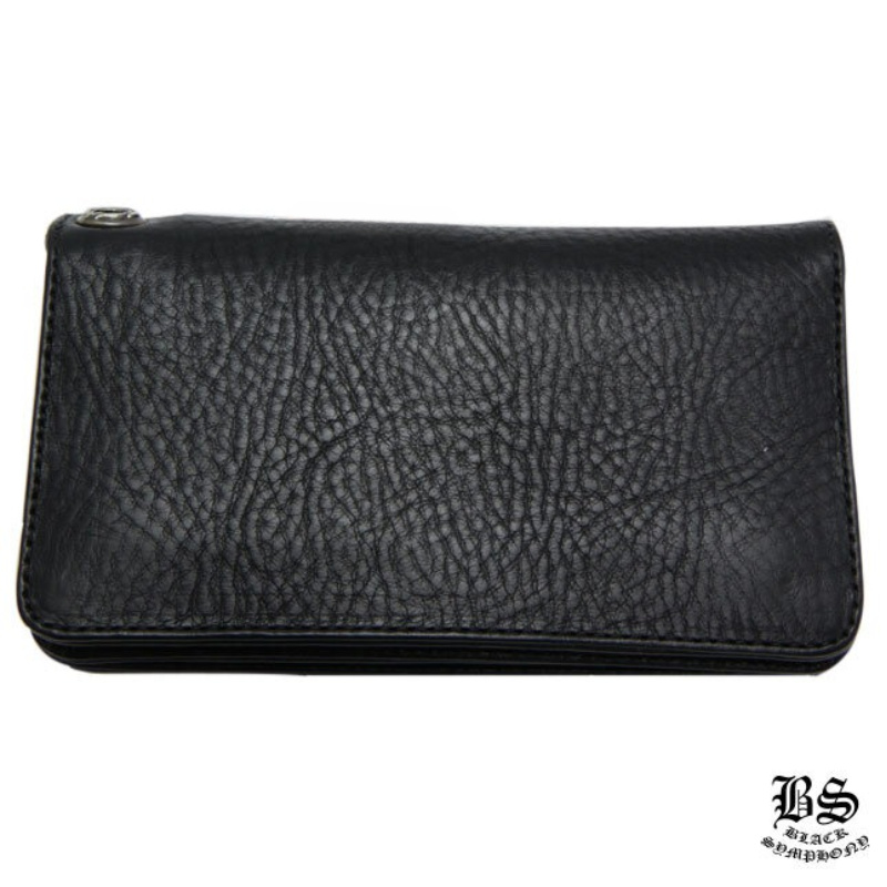  クロムハーツ 1ジップクロスボタンレザーウォレット クロスパッチ