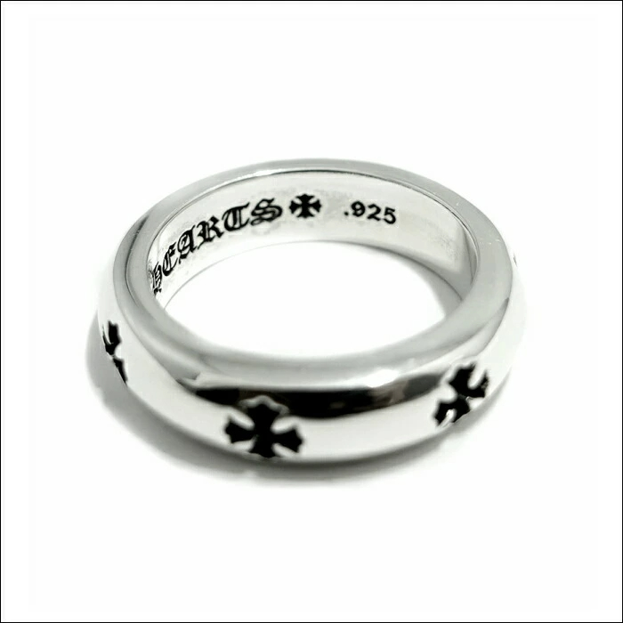 【CHROME HEARTS/クロムハーツ】NEGATIVE CH PLUS RING/ネガティブ シーエイチ プラス リング シルバー925 シンプル ペアリング