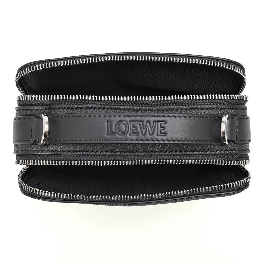 ロエベ／LOEWE "カメラ クロスボディバッグ ミニ(ソフトグレインカーフ) " 斜め掛けショルダーバッグ・クロスボディ・ハンドバッグ (ブラック)