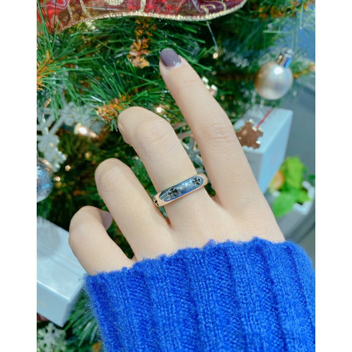 【CHROME HEARTS/クロムハーツ】NEGATIVE CH PLUS RING/ネガティブ シーエイチ プラス リング シルバー925 シンプル ペアリング