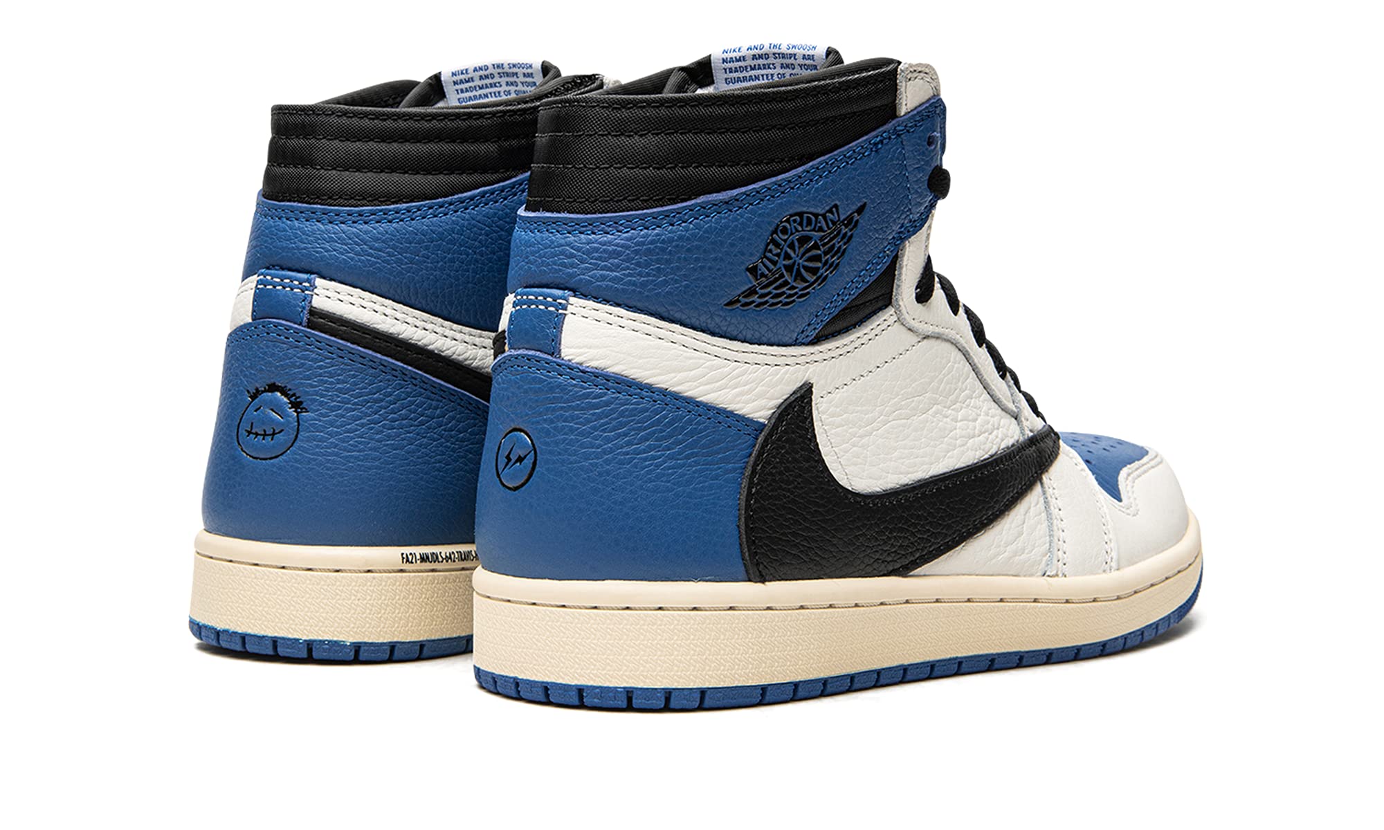 ordan トラヴィス・スコット × フラグメント × ナイキ エアジョーダン1 ハイ ""ミリタリーブルー"" Jordan 1 Retro High OG SP ""Fragment x Travis Scott"" Jordan トラヴィス・スコット × フラグメント × ナイキ エアジョーダン1 ハイ