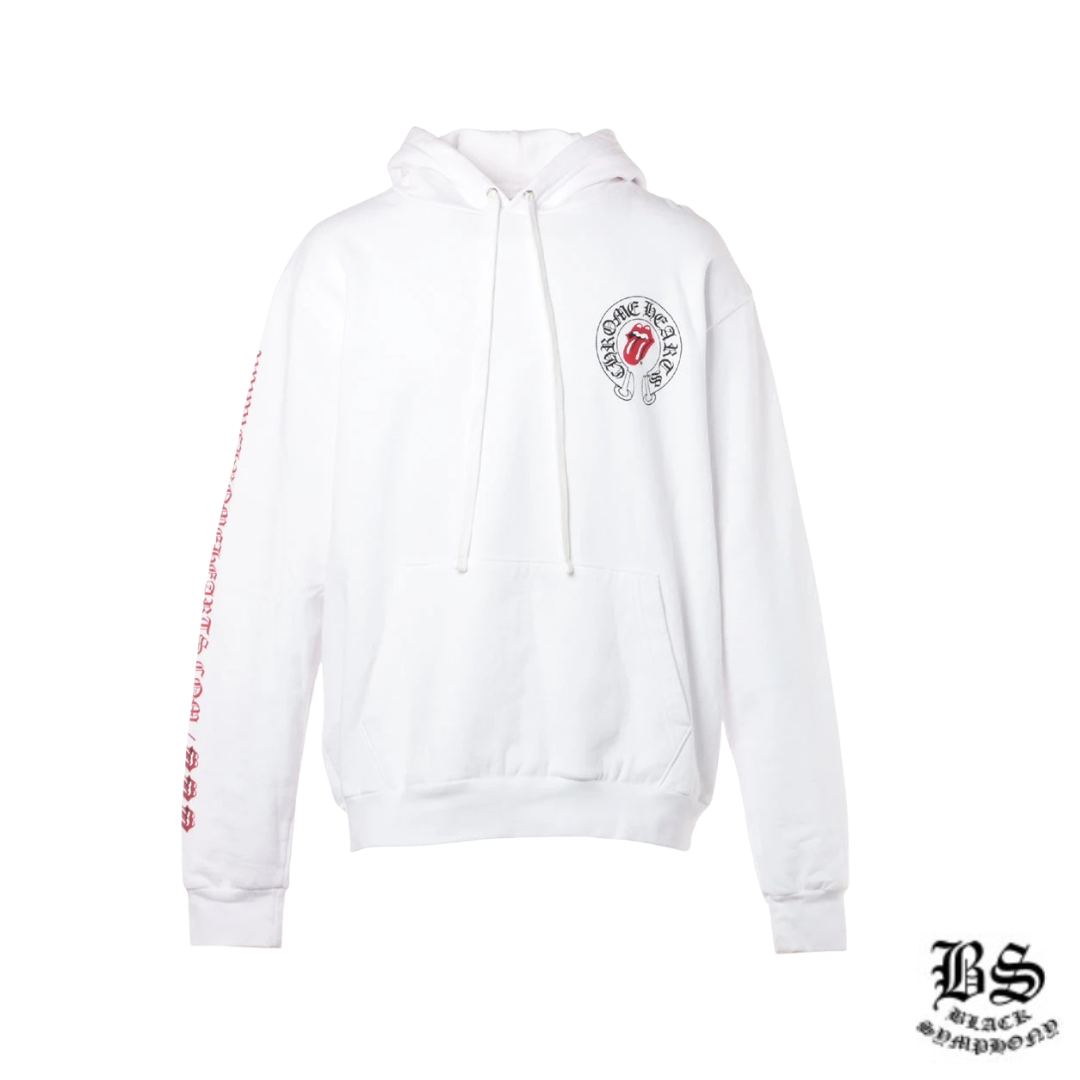 クロムハーツ パーカー コットン  ホワイト ローリングストーンズ