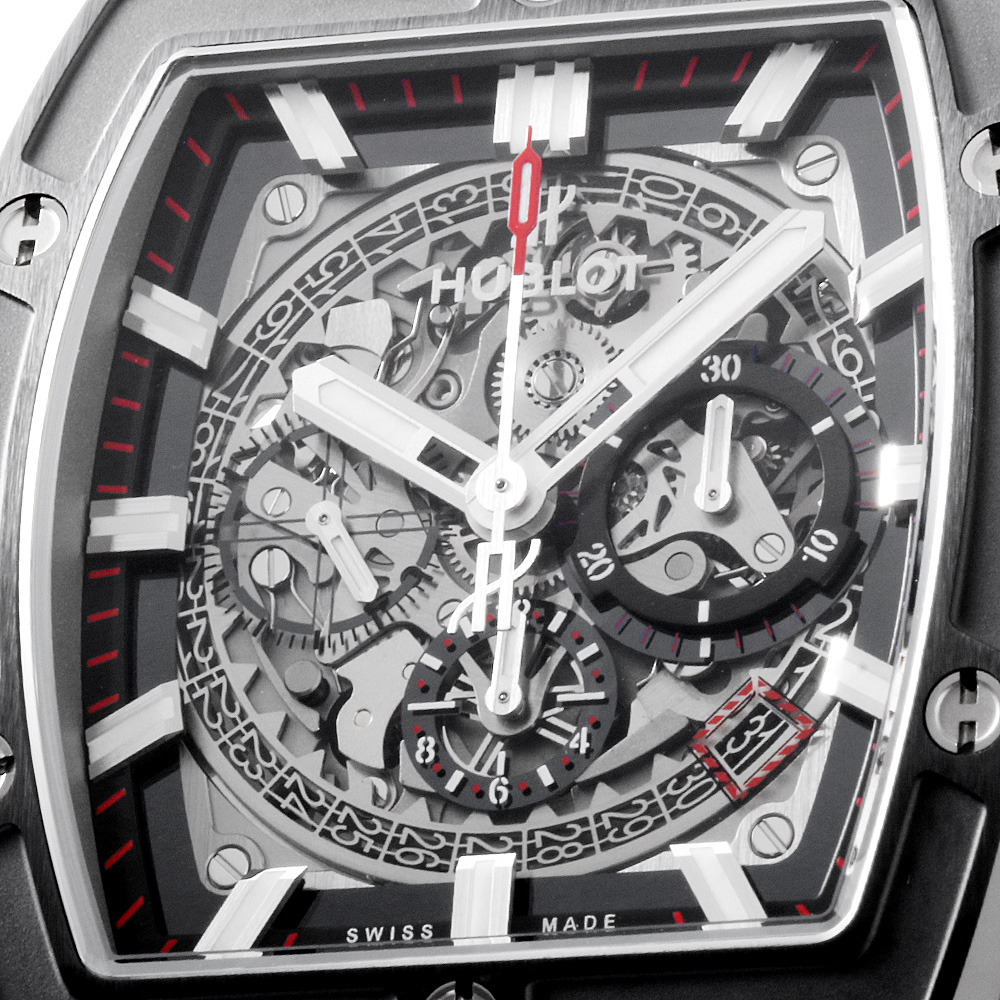  HUBLOT スピリット オブ ビッグバン チタニウム セラミック 601.NM.0173.LR スケルトン/Skeleton 中古 メンズ