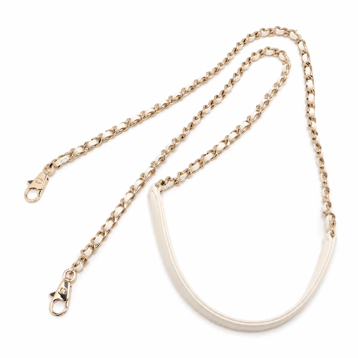 CHANEL シャネル ココハンドル19 XXS キャビアスキン 2WAYハンドバッグ ホワイト ゴールド金具 ランダムプレート