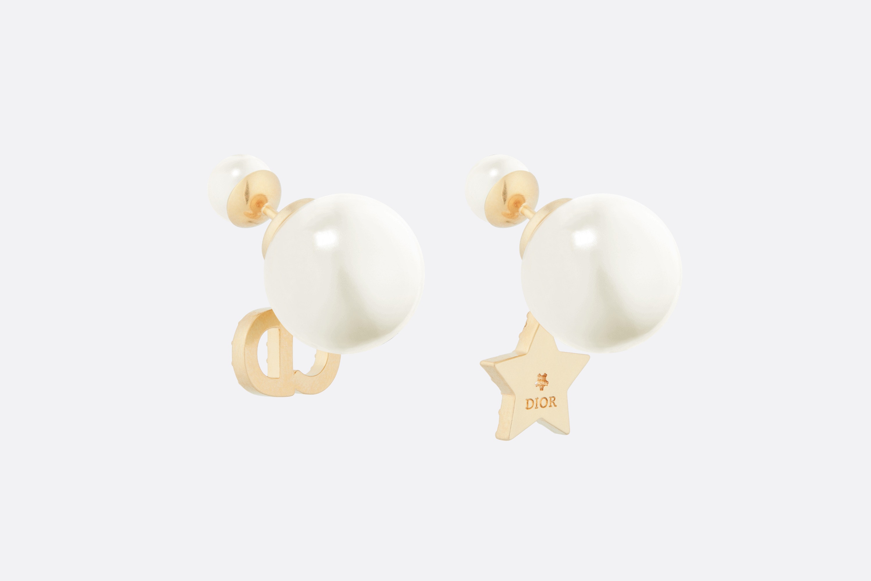 【国内発送/直営店】DIOR TRIBALES ピアス メタル・レジンパール・クリスタル
