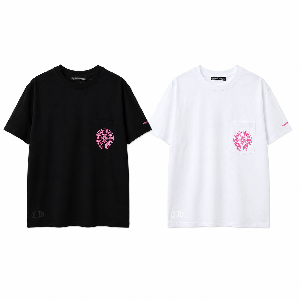 Chrome Heartsクロムハーツ ホースシューロゴ 半袖 Tシャツ
