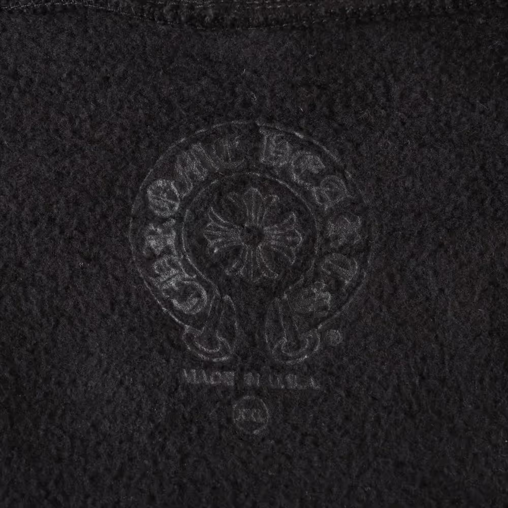 クロムハーツ パーカー コットン  ブラック アーチロゴ ダガージップ