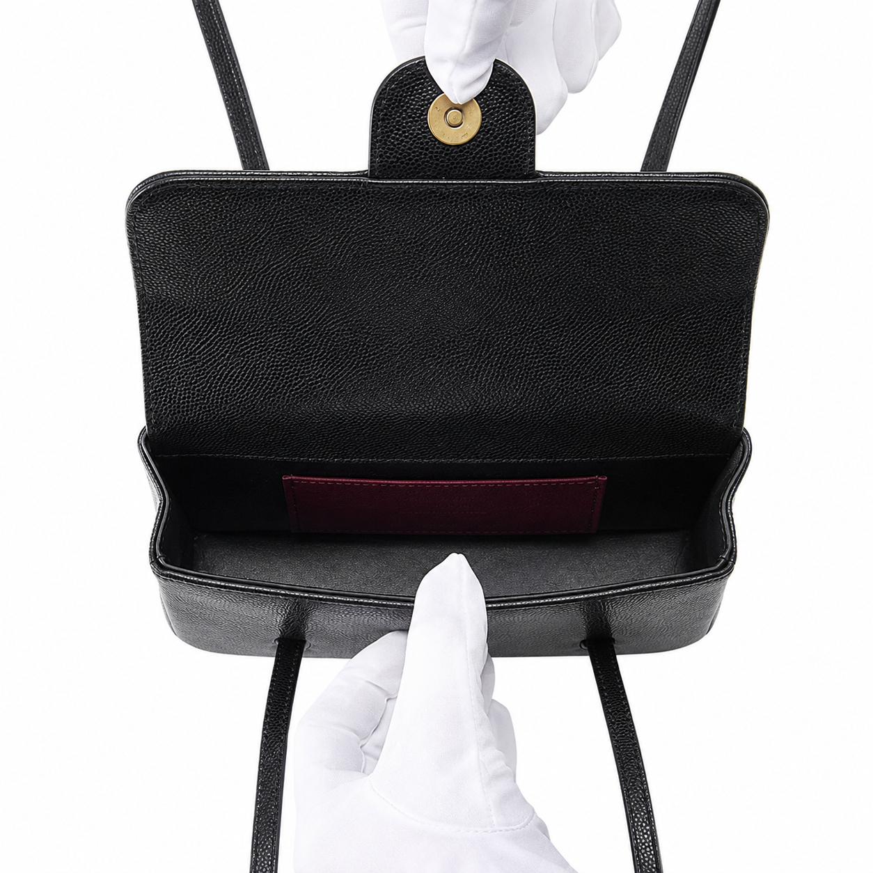 CHANEL シャネル Strap Clutch Bag Black ストラップ クラッチ バッグ ブラック 黒