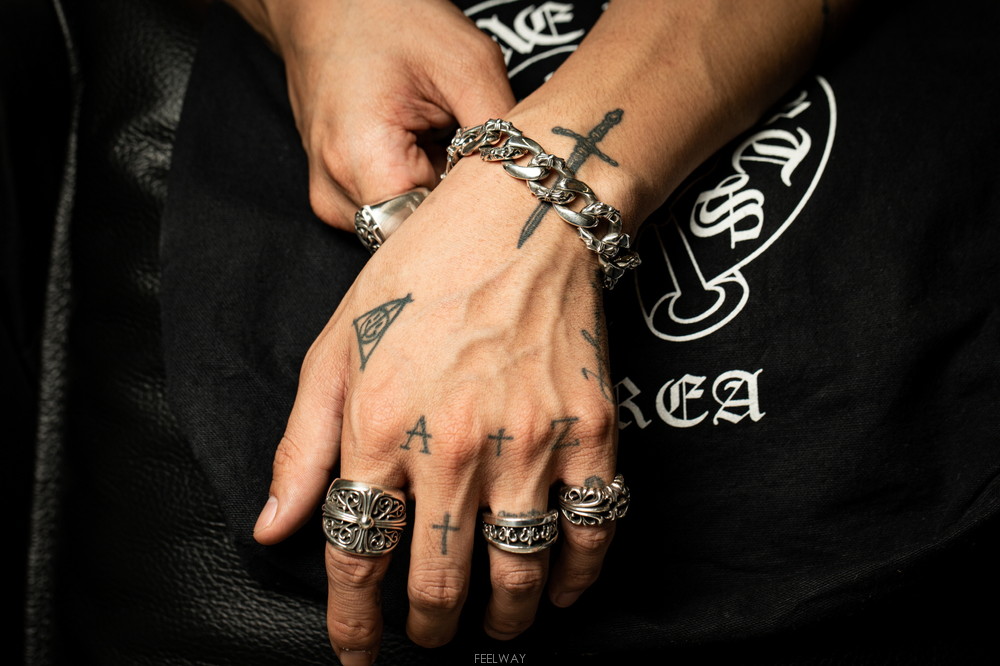 Chrome Heartsクロムハーツ ファンシーチェーン クリップ ブレスレット