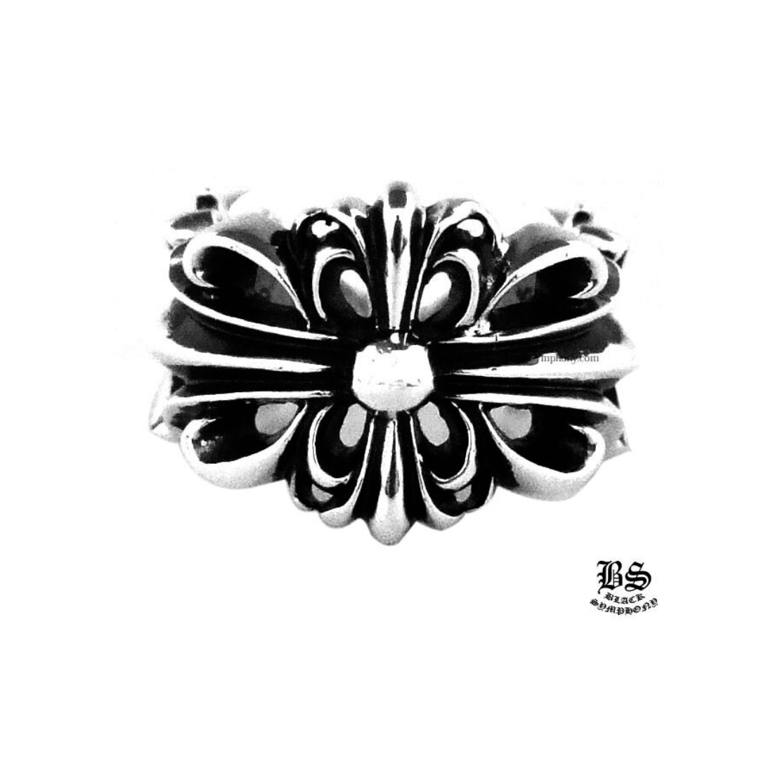 CHROME HEARTS クロムハーツ ダブルフローラルクロスリング