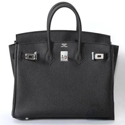 HERMES エルメス バーキン 25cm トゴ ブラック シルバー金具