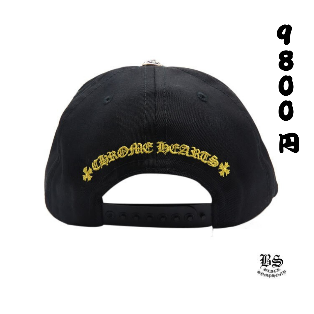 Chrome Hearts　クロムハーツ ベースボールキャップ 5パネル CH ブラック