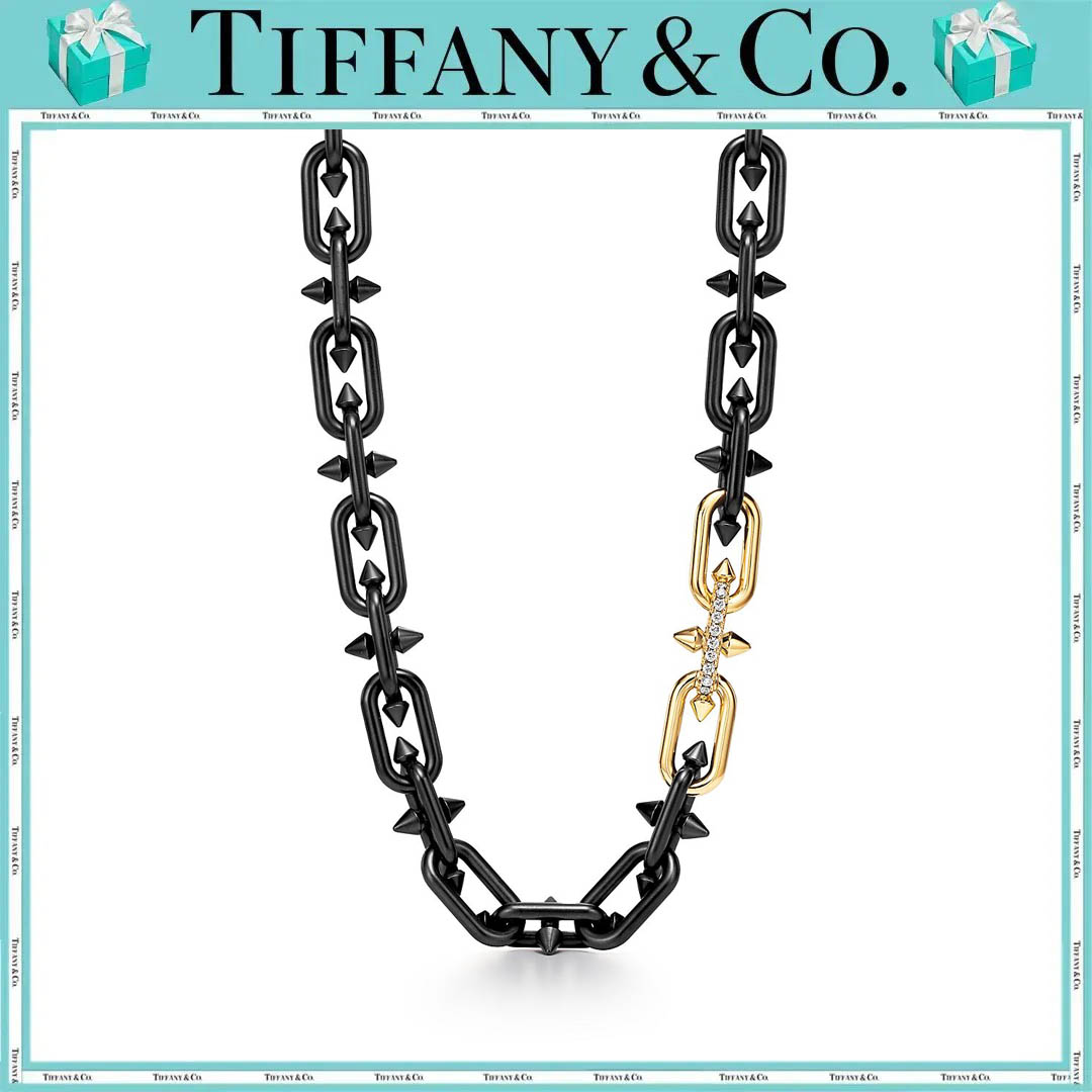ティファニー タイタン BY ファレル・ウィリアムス ネックレス ダイヤモンド チタン ゴールド