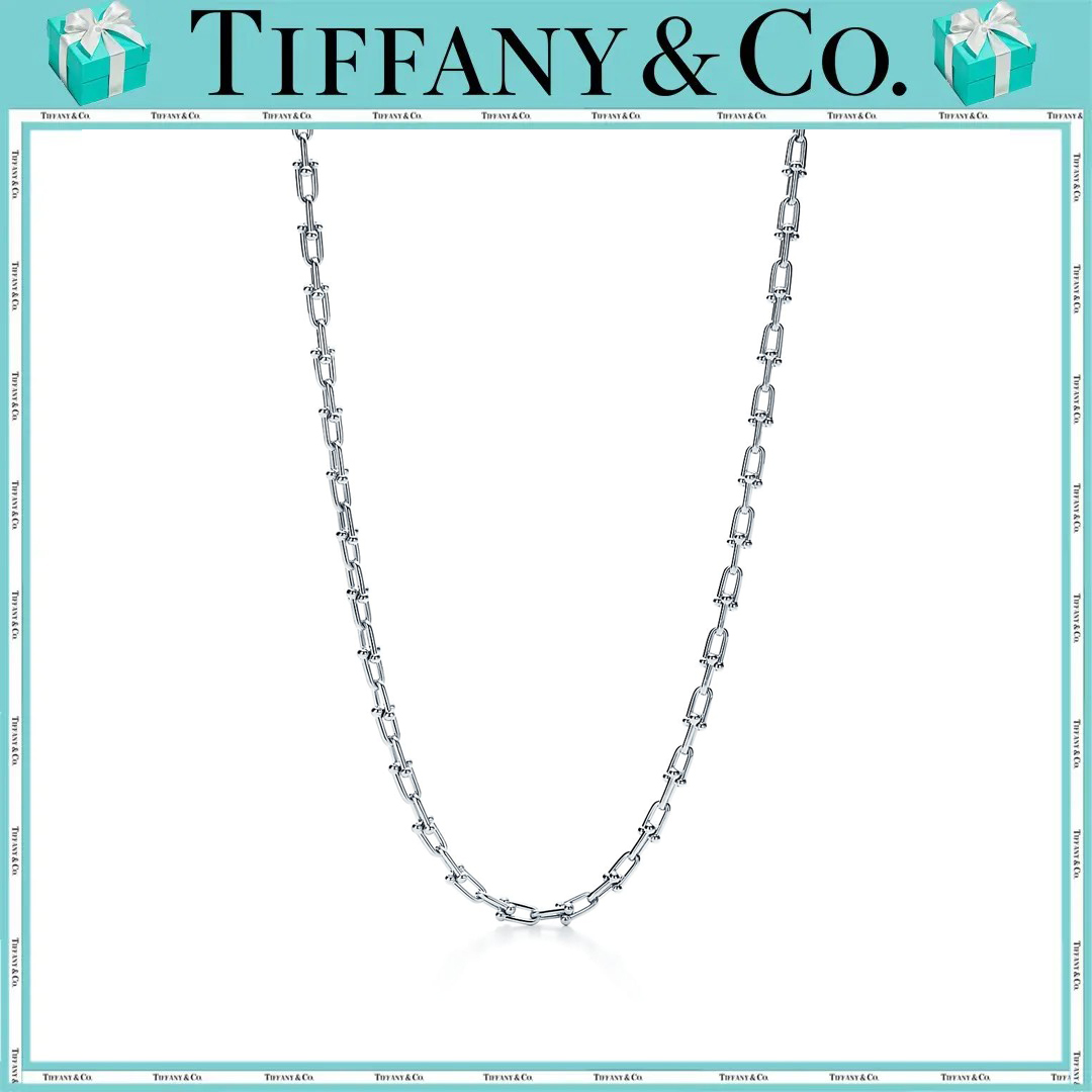 ティファニ/Tiffany ー ハードウェア リンク ネックレス スターリングシルバー（スモール） 男女兼用