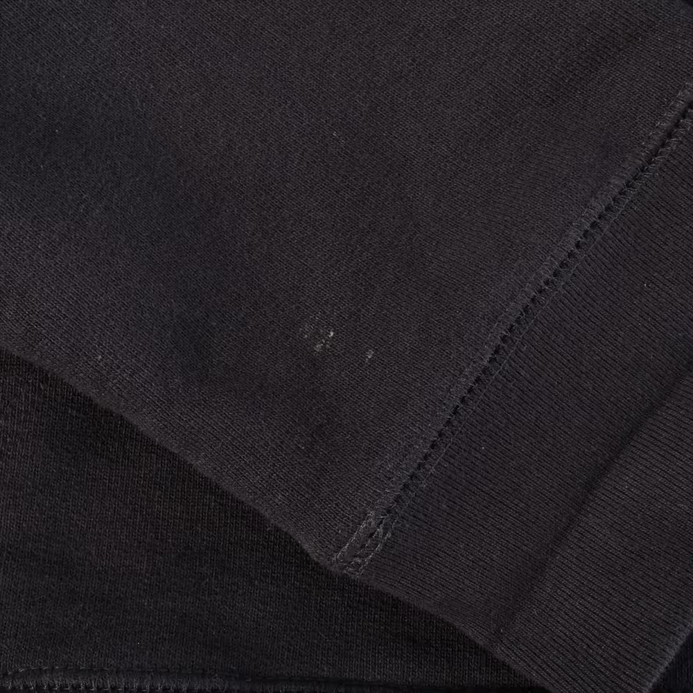 クロムハーツ パーカー コットン  ブラック SAILIN ON セメタリークロス刺繍