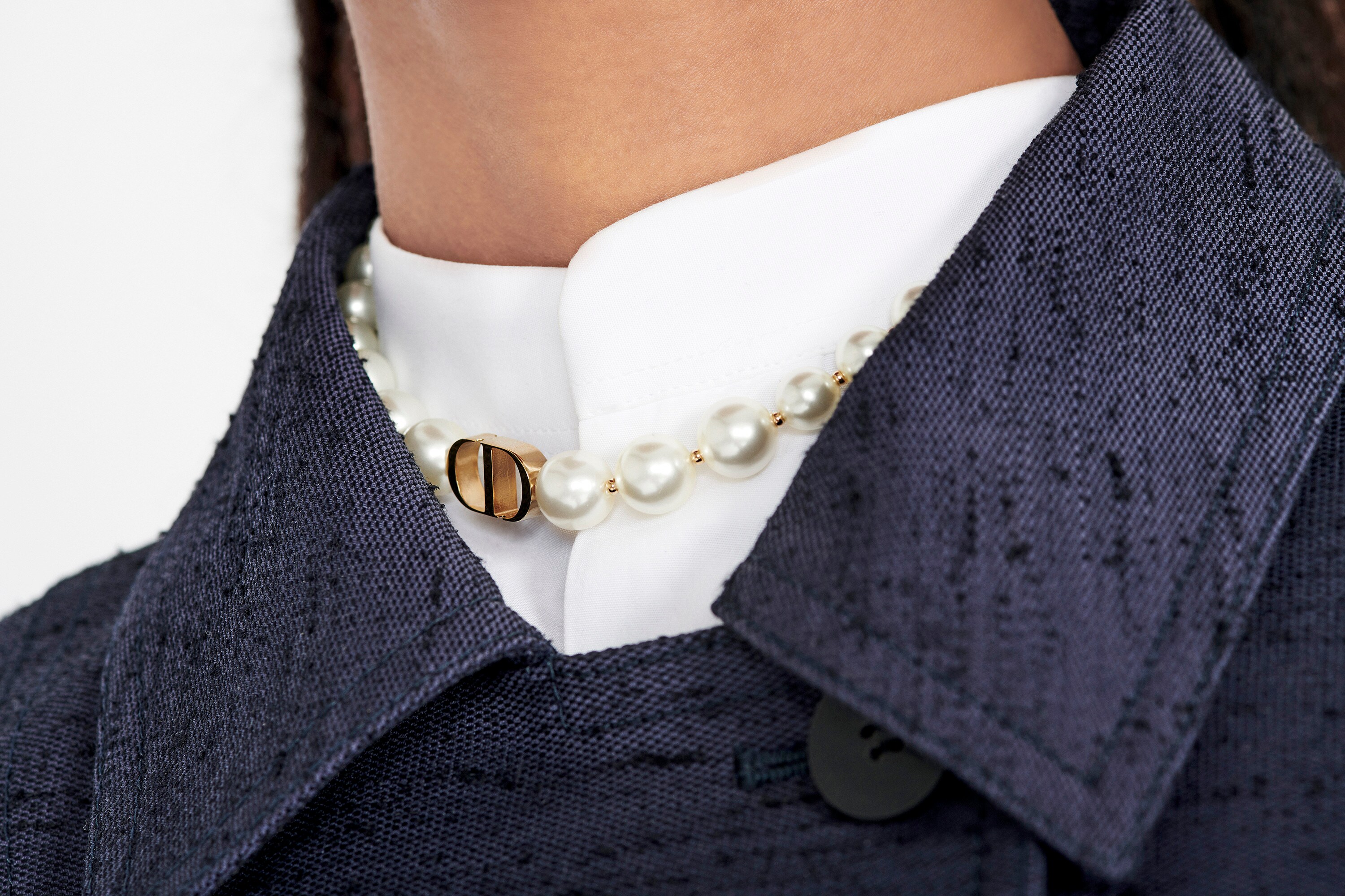 【国内発送/直営店】30 MONTAIGNE チョーカー メタル & レジンパール