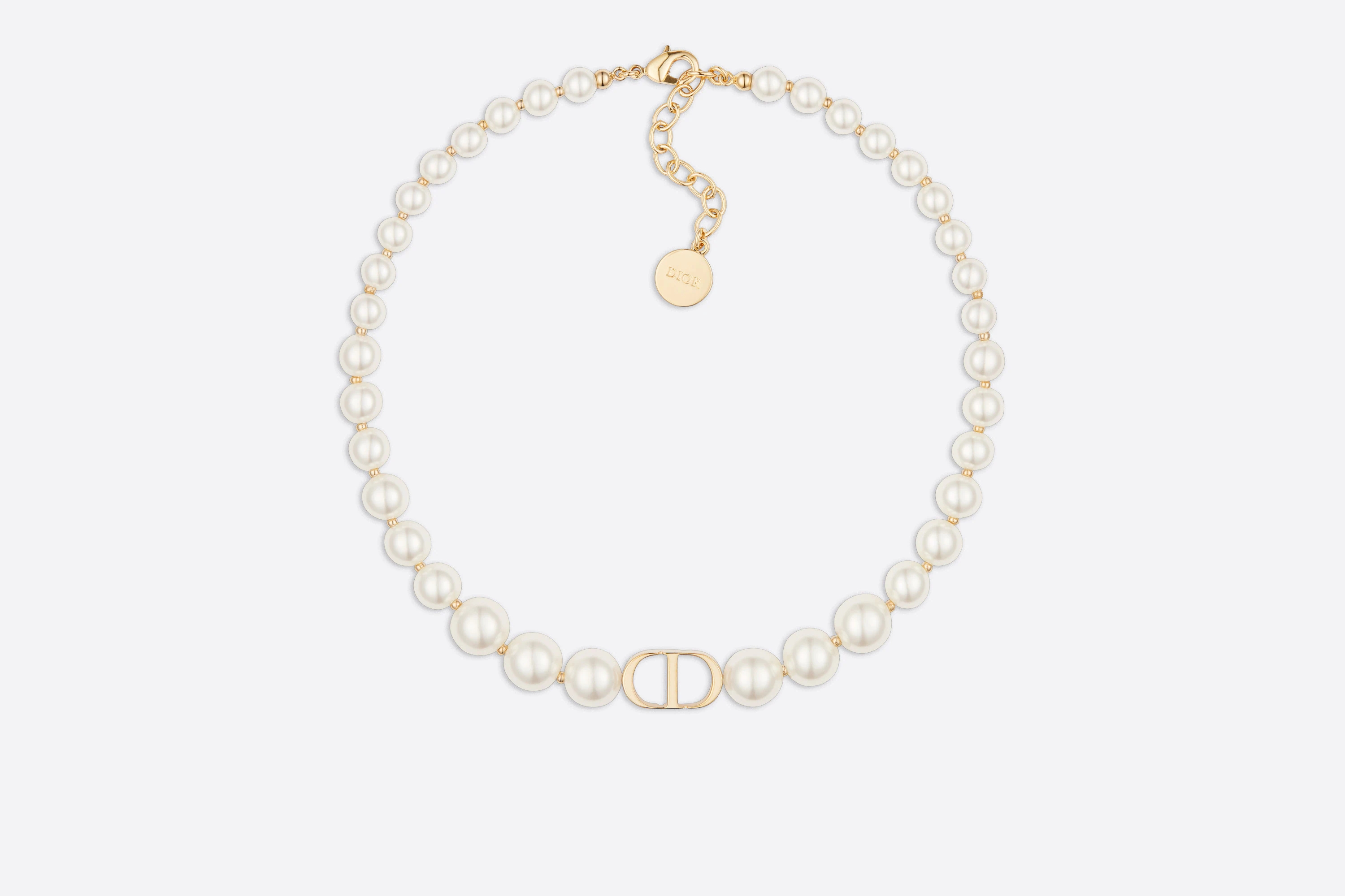 【国内発送/直営店】30 MONTAIGNE チョーカー メタル & レジンパール