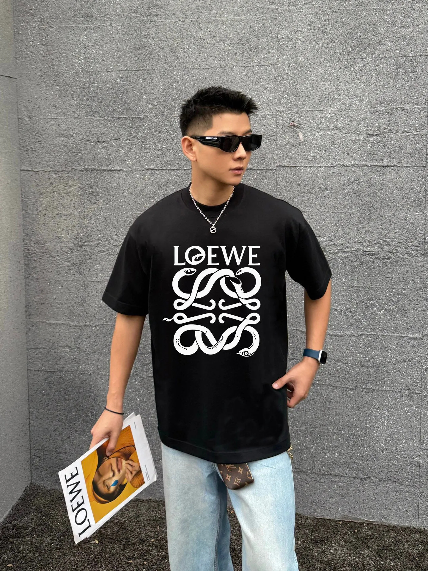 ロエベ LOEWE Tシャツ男女兼用 loewettshirts011