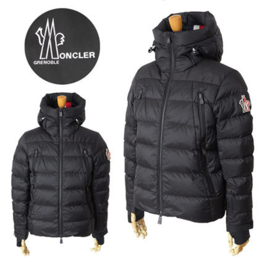 [Copy]MONTCLA モンクレール防水ナイロン  スタンド カラーロゴ フーディー フルジップ ダウン ジャケット