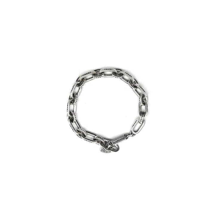 クロムハーツ シルバー スクロール ペーパーチェーン ブレスレット｜20cmチェーンの重厚な魅力