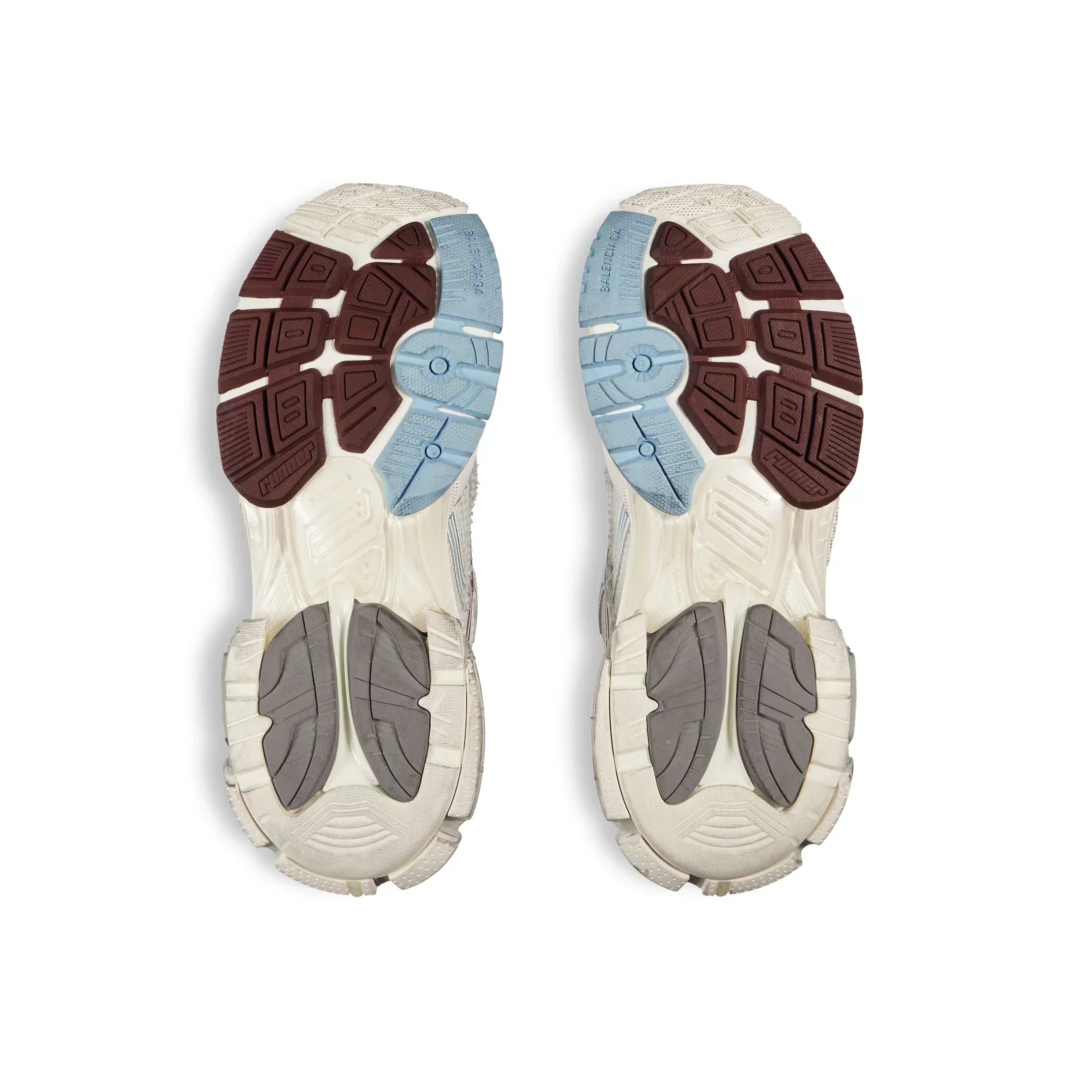 BALENCIAGA 【バレンシアガ】ホワイト/ブラウン/ブルー/ピンク/グレー の メンズ RUNNER GRADIENT スニーカー