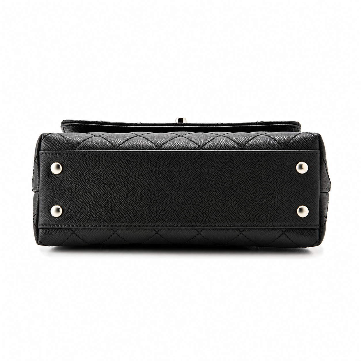 CHANEL シャネル マトラッセ ココハンドル 24 トップハンドル フラップ バッグ ブラック 黒