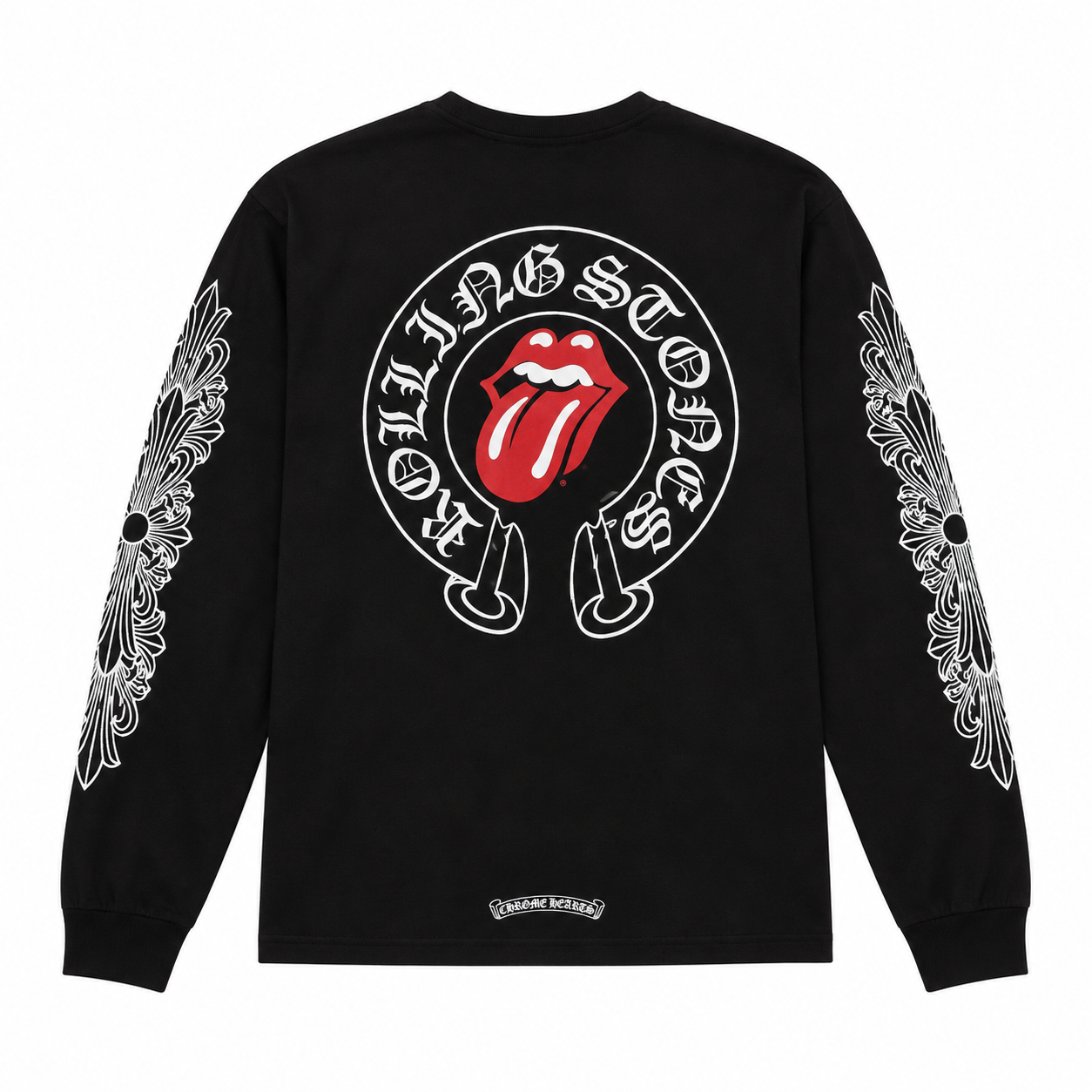 CHROME HEARTS (クロムハーツ) クロムハーツ ローリングストーンズコラボ限定　ロングTシャツ