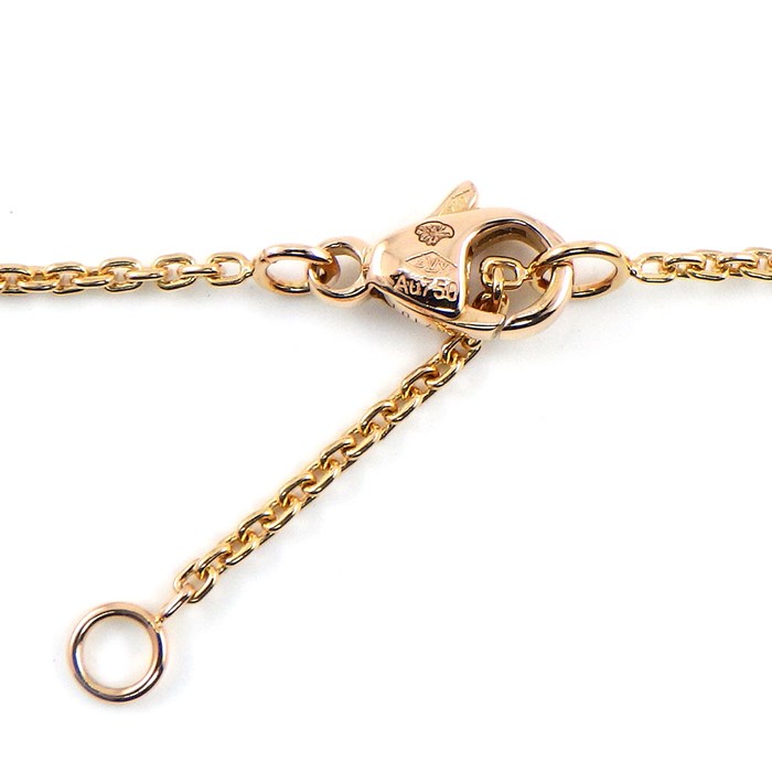 【国内発送/直営店】ルイ・ヴィトン ネックレス パンダンティフ イディール ブロッサム LV モノグラム ロゴ 1ポイント ダイヤモンド 0.03ct K18PG