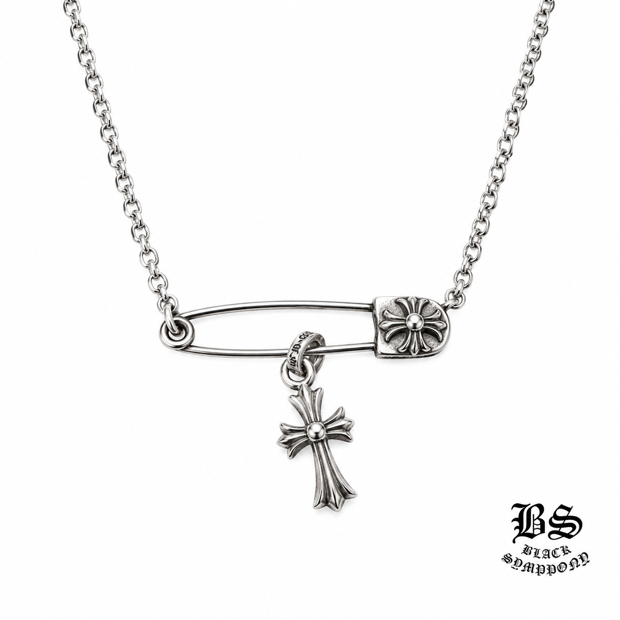 Chrome Hearts クロムハーツ ネックレス クロスチャーム  ストーン 組み合わせ シルバーLISA愛用