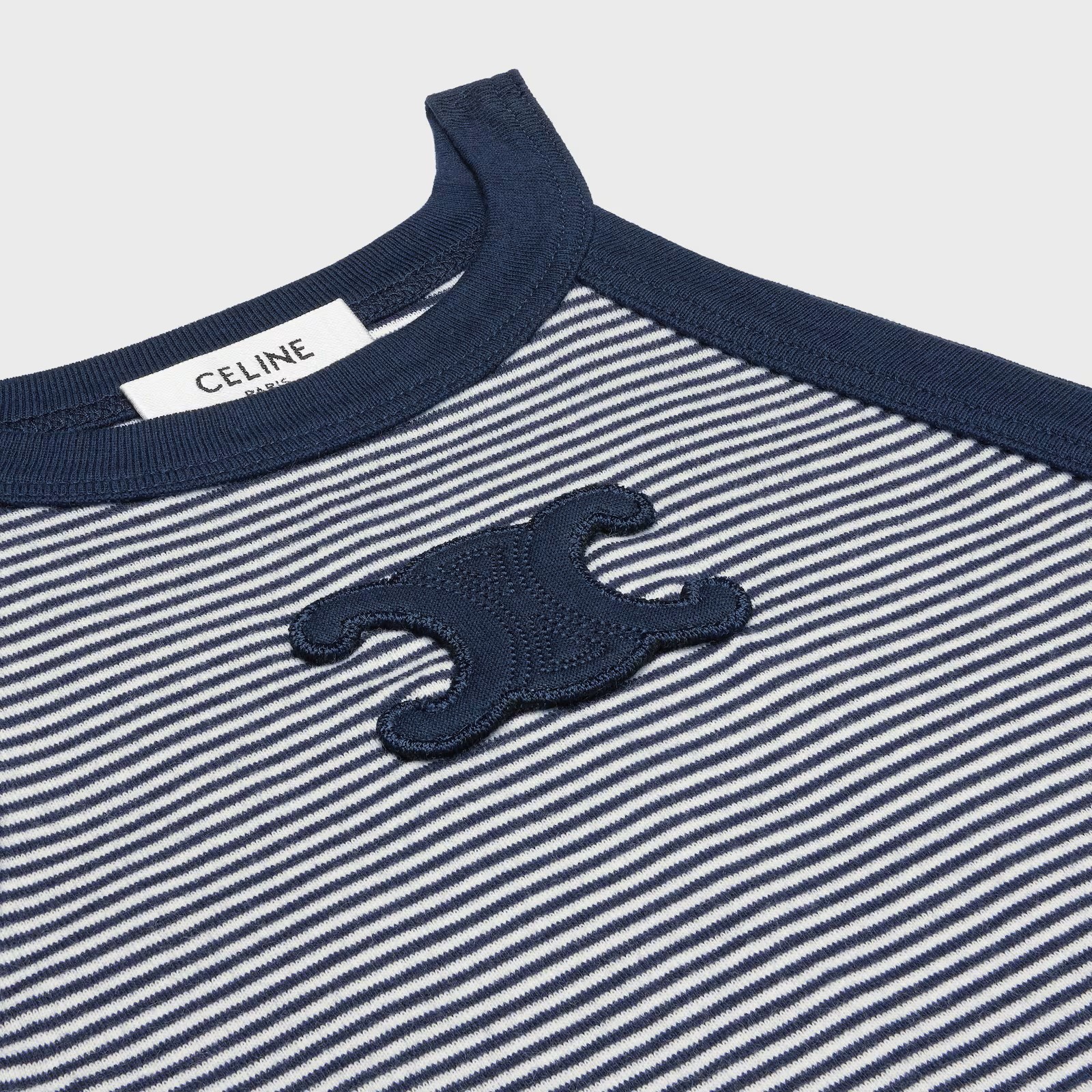 CELINEトリオンフ ストライプ タンクトップ / ジャージー ノースリーブシャツ
