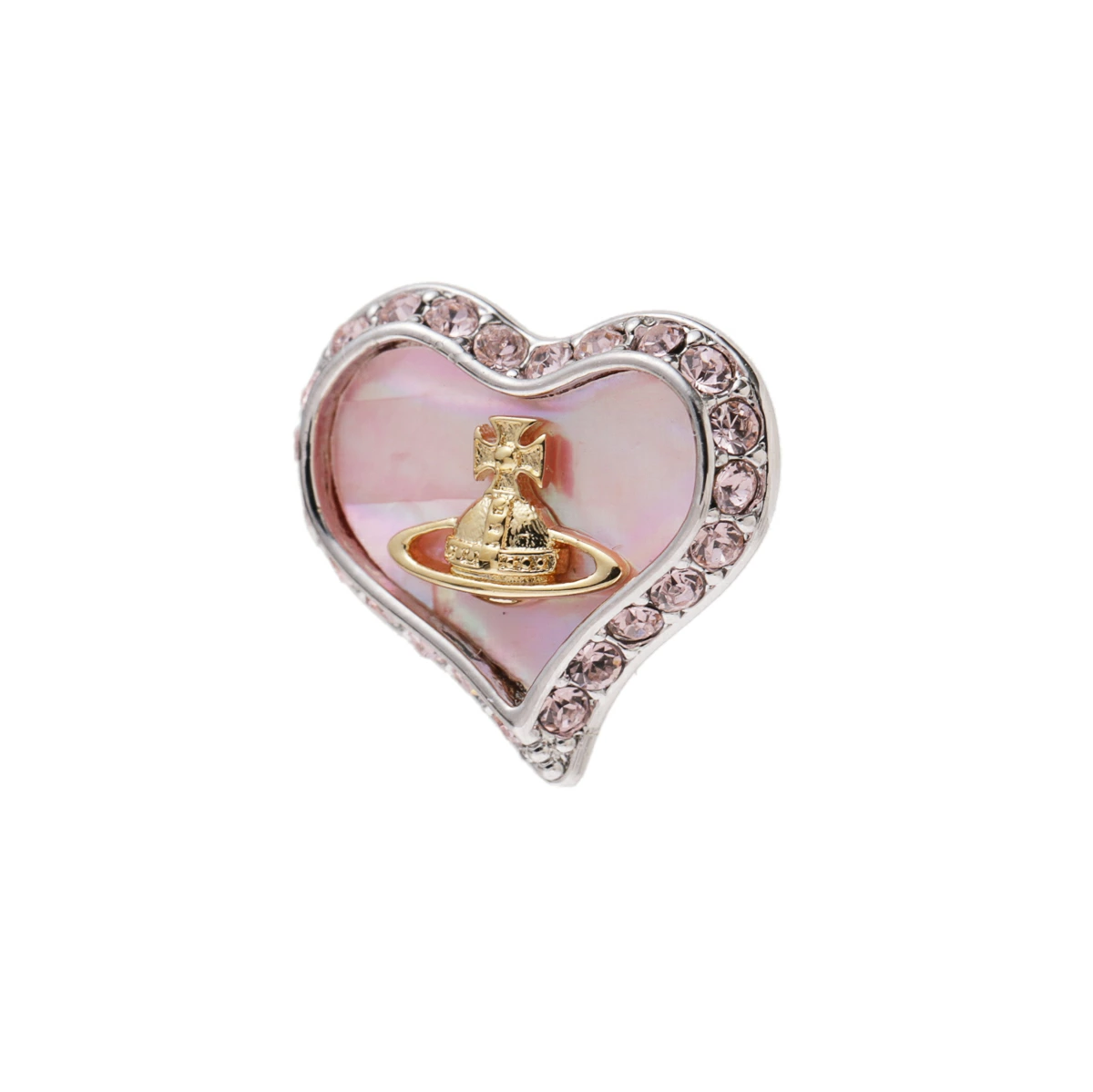 Vivienne Westwood(ヴィヴィアンウエストウッド)【新品】ヴィヴィアンウエストウッド オーブ ハート ジェルピアス ピンク