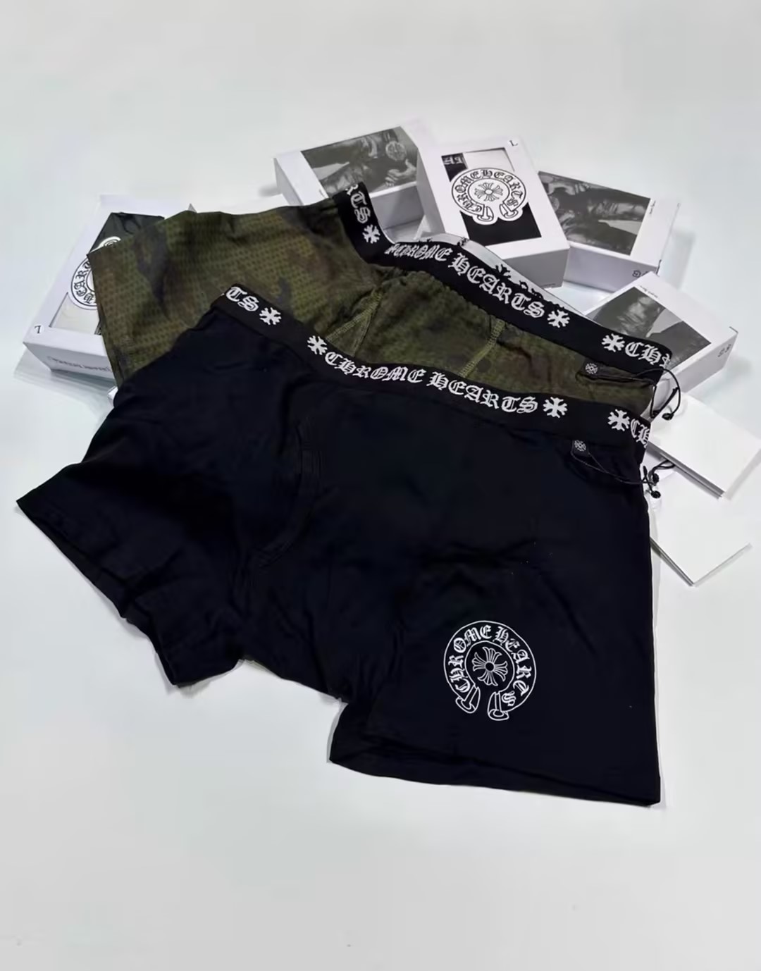  CHROME HEARTSクロムハーツ SHORT BOXER アンダーウェアー　パンツ black