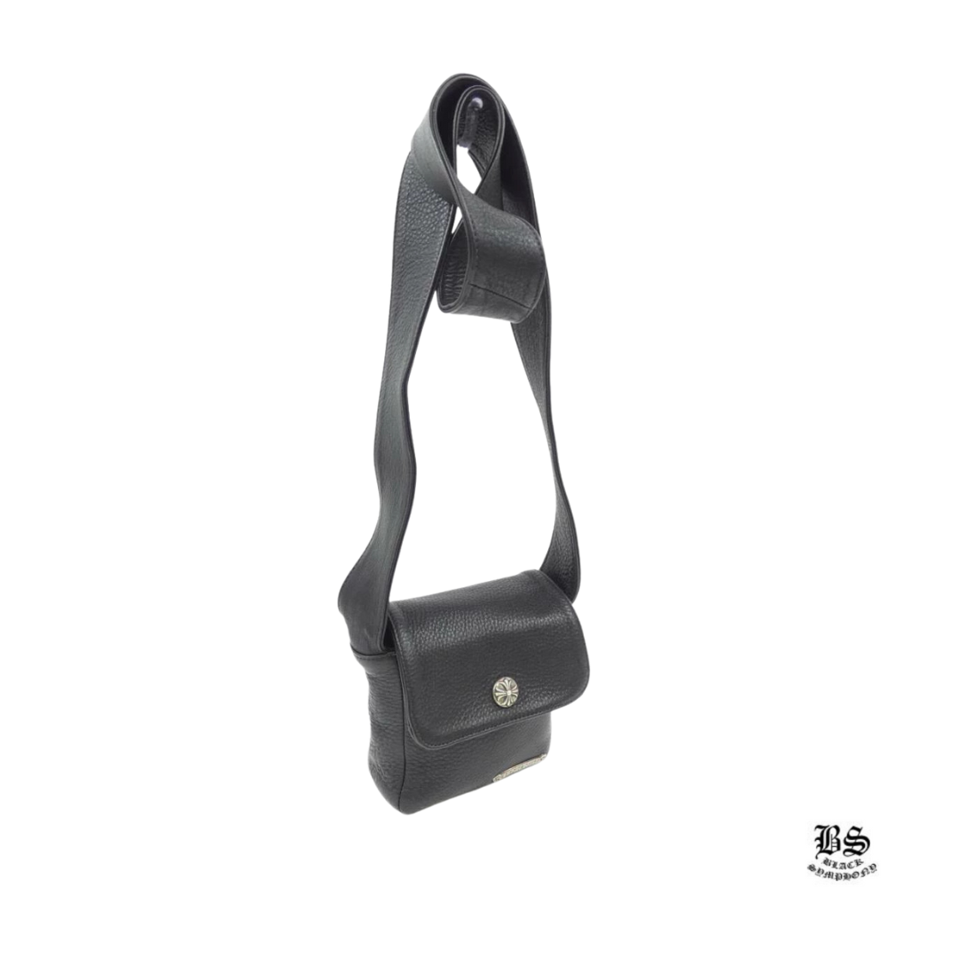 クロムハーツ CHROME HEARTS HOTPOT BLACK LEATHER ホットポット ブラックレザー ショルダーバッグ ブラック