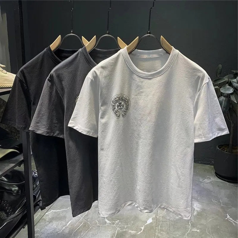 Chrome Hearts 馬蹄鐵標誌白色短袖T卹 H0063 正面