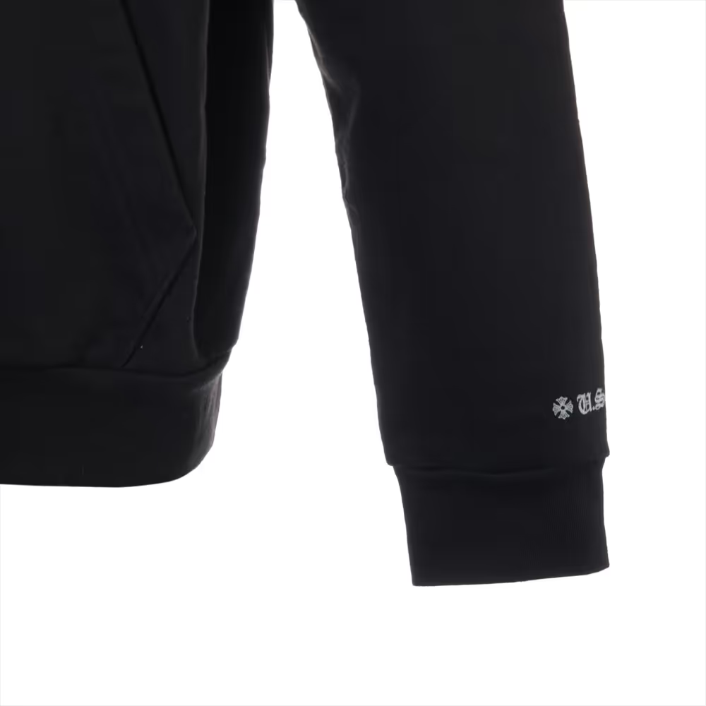 クロムハーツ ホースシュー パーカー コットン  ブラック×シルバー オンライン限定