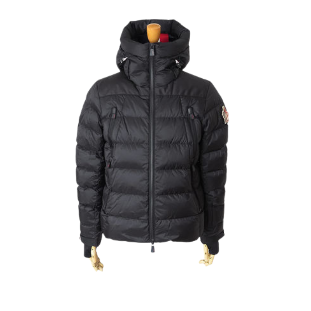 [Copy]MONTCLA モンクレール防水ナイロン  スタンド カラーロゴ フーディー フルジップ ダウン ジャケット