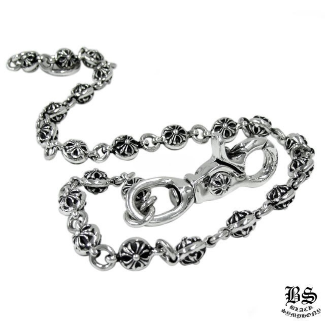【CHROME HEARTS/クロムハーツ】 クロスボール ウォレットチェーン #2 1クリップ ロング