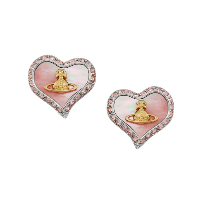 Vivienne Westwood(ヴィヴィアンウエストウッド)【新品】ヴィヴィアンウエストウッド オーブ ハート ジェルピアス ピンク