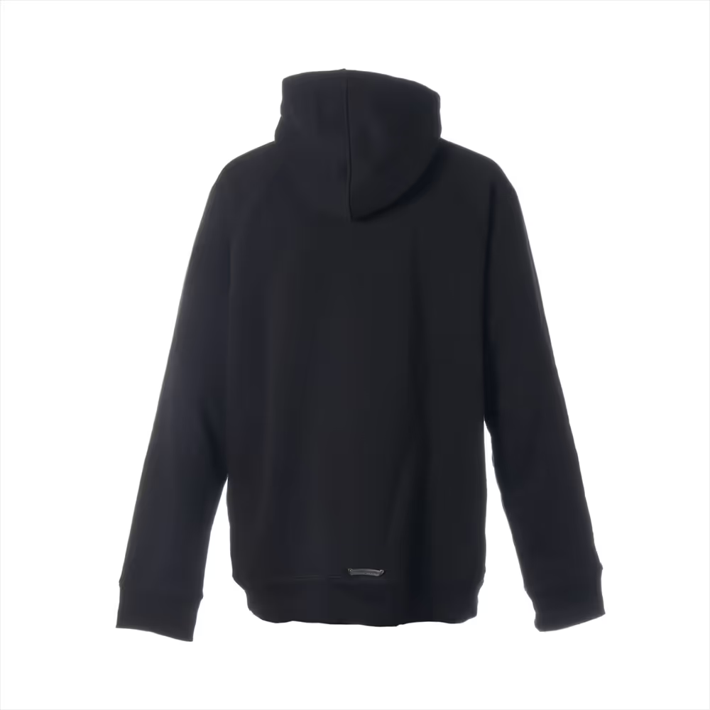 クロムハーツ パーカー コットン  ブラック SAILIN ON セメタリークロス刺繍