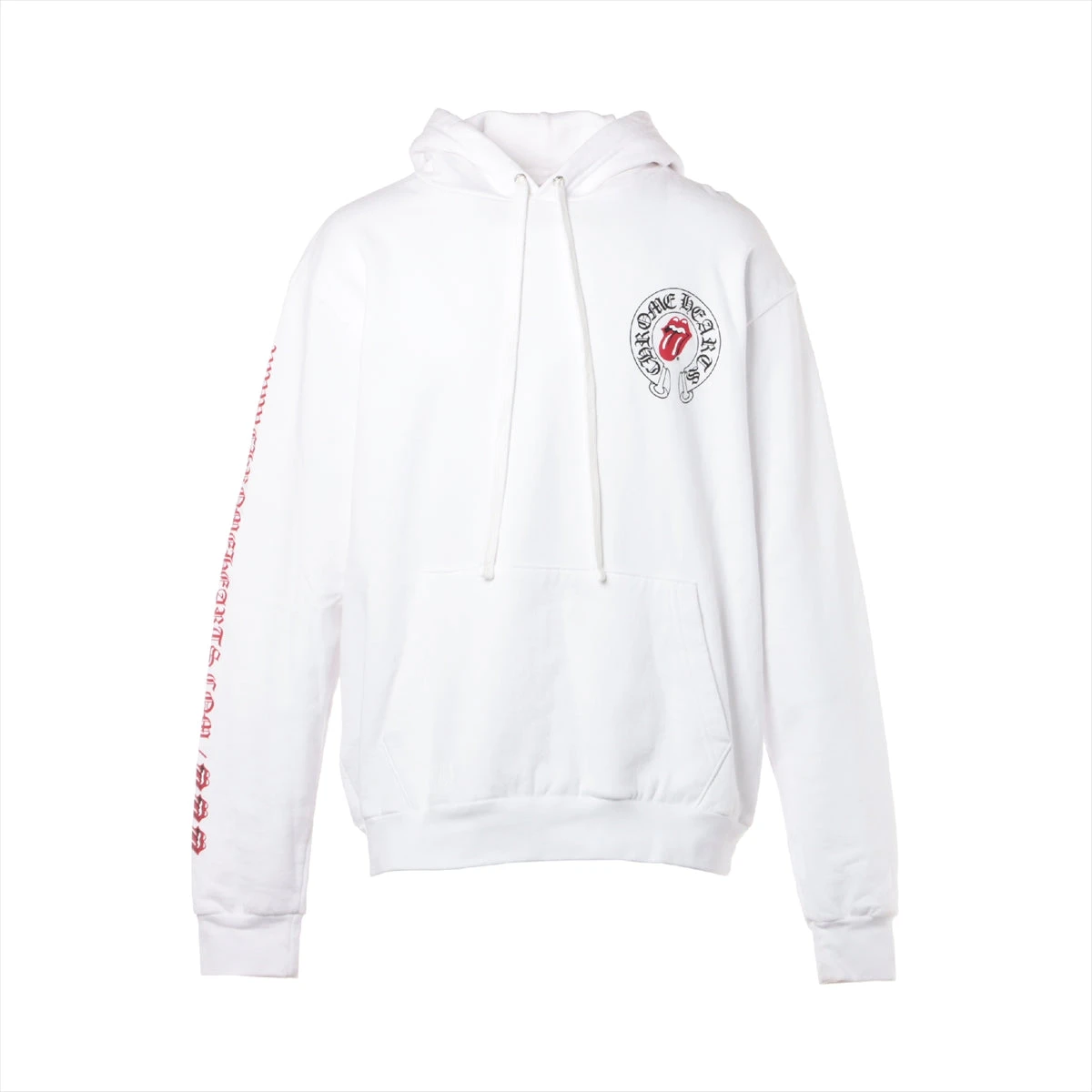 クロムハーツ パーカー コットン  ホワイト ローリングストーンズ