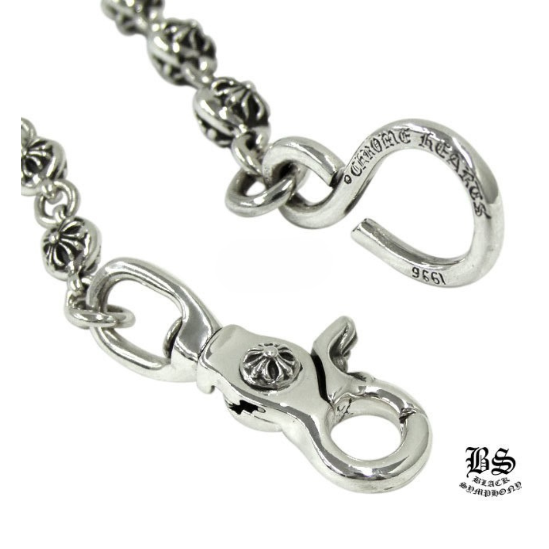 【CHROME HEARTS/クロムハーツ】 クロスボール ウォレットチェーン #2 1クリップ ロング