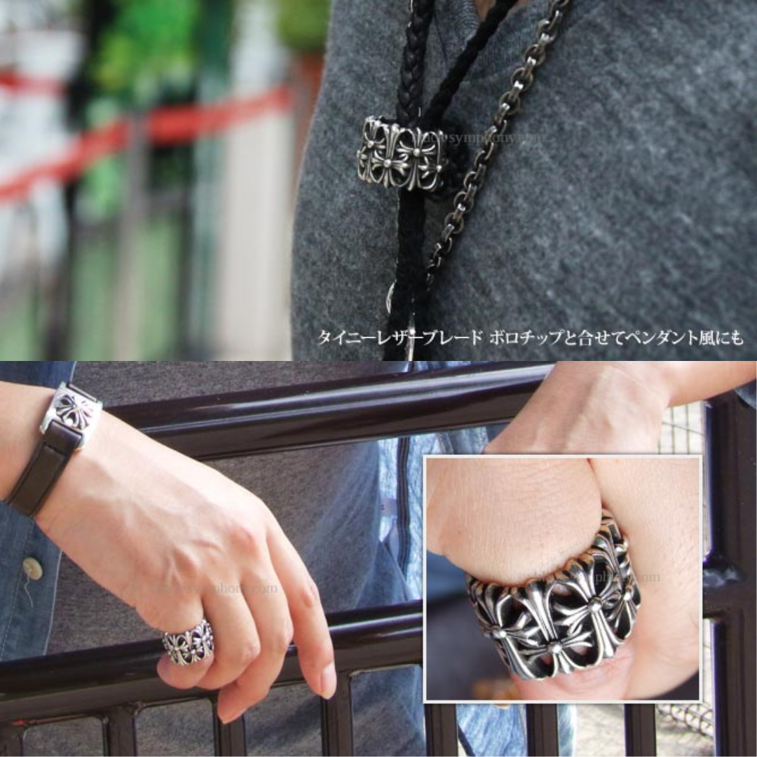 [Copy]【CHROME HEARTS/クロムハーツ】クロムハーツ ナローVバンドリング BSフレア