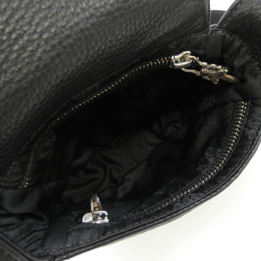 クロムハーツ CHROME HEARTS HOTPOT BLACK LEATHER ホットポット ブラックレザー ショルダーバッグ ブラック