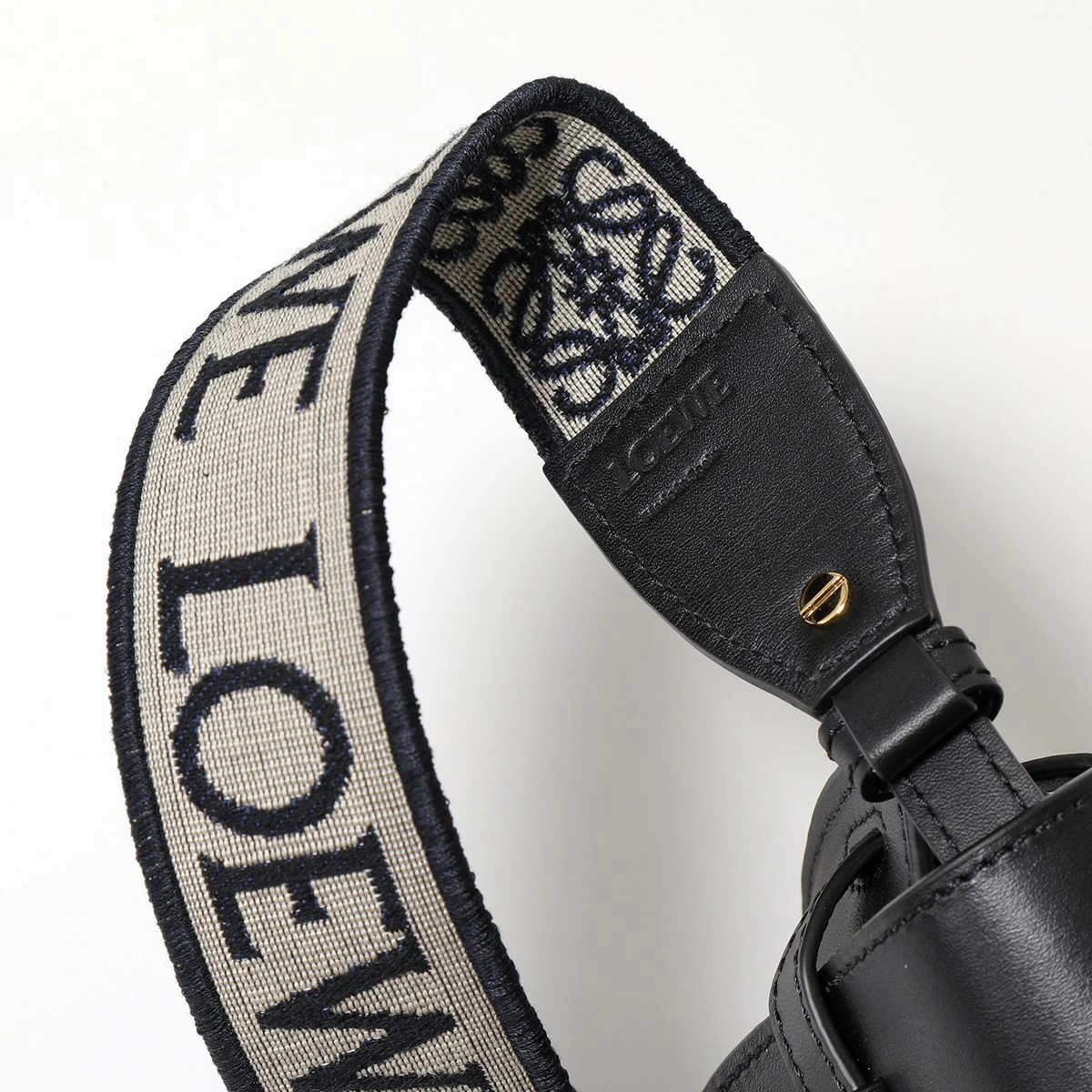 LOEWE ロエベ ショルダーバッグ GATE DUAL MINI A650N46X13 レディース ゲート デュアルバッグ ミニ クロスボディ レザー ジャガード 1100/BLACK